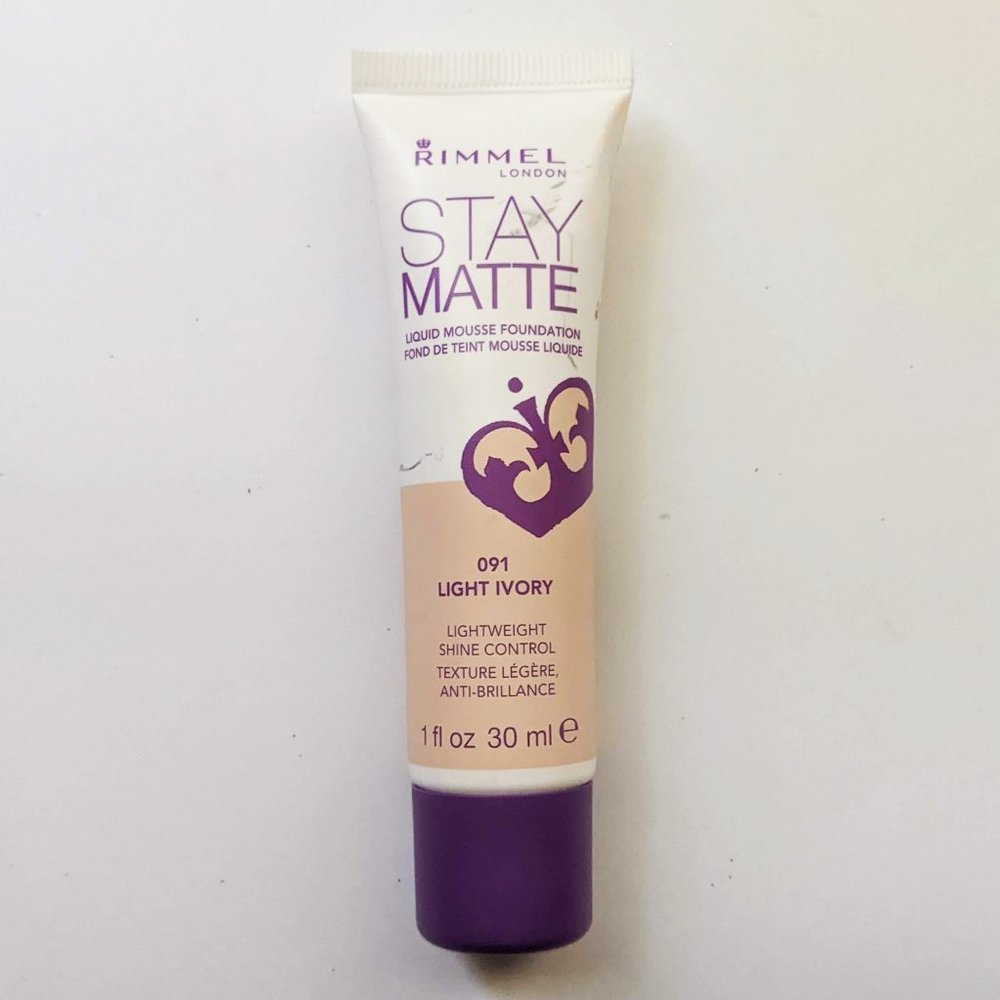Rimmel London Stay Matte Liquid Mousse Foundation 091 Light Ivory 1 Fl Oz